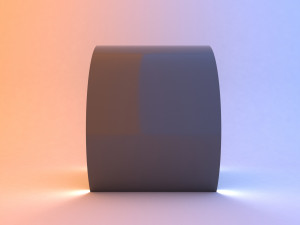 circular modern glow scifi bus stop 3D 모델