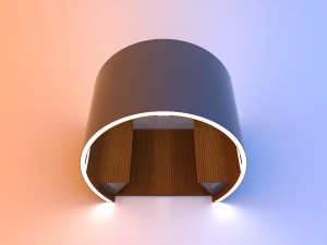 circular modern glow scifi bus stop concept 2 Modelo 3D