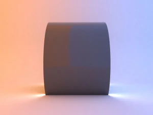 conceito de ponto de &ocirc;nibus circular moderno brilho scifi 2 Modelo 3D