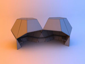 unusual soviet bus stop 3D Model