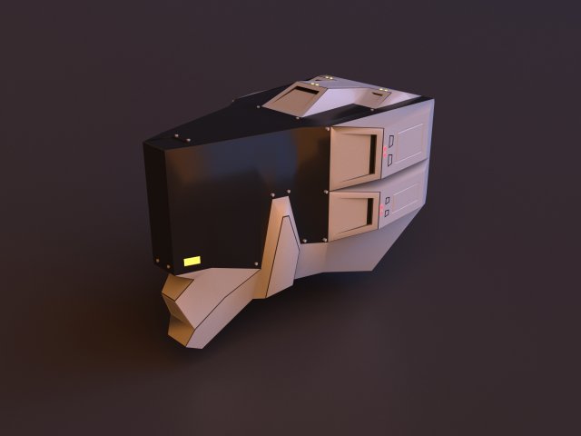 future space scifi helm-hemlet 3D Model .c4d .max .obj .3ds .fbx .stl .blend