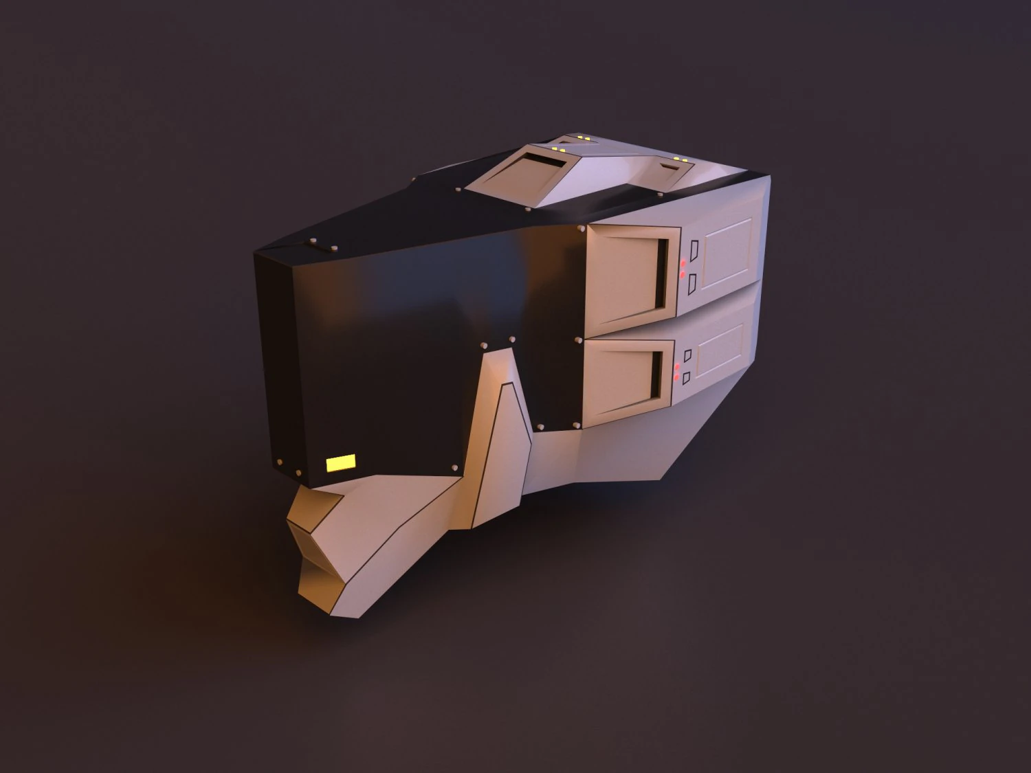 future space scifi helm-hemlet 3D Model .c4d .max .obj .3ds .fbx .stl .blend 