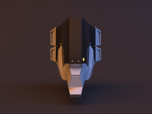 future space scifi helm-hemlet 3D Model