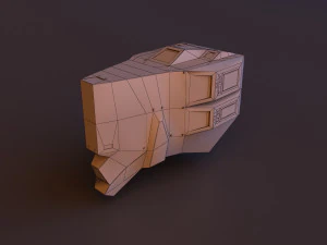 future space scifi helm-hemlet 3D Model