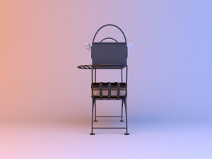 barbecue grill brazier 3D Model