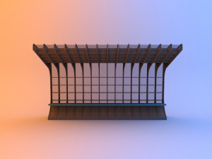 urban parametric design of modular bus stop Model 3D