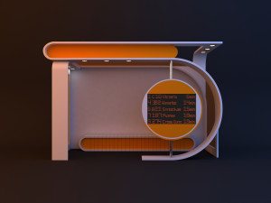 stylish loft glow bus stop Modello 3D