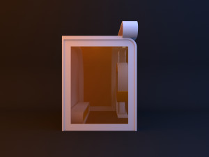 stylish loft glow bus stop Modello 3D