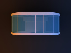 capsule scifi futuristic bus stop 3D Model