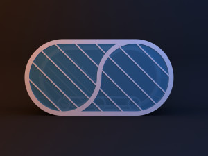 capsule scifi futuristic bus stop 3D Model