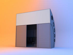 creative covered bus stop 3D Model