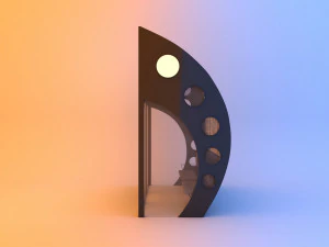 creative covered bus stop 3D Model