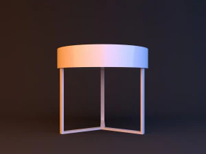 parametric table landscape topography lake 3D Model