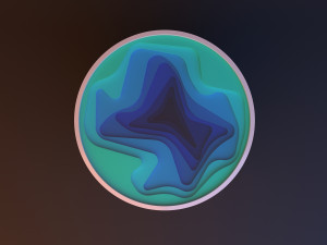 parametric table landscape topography lake Modèle 3D