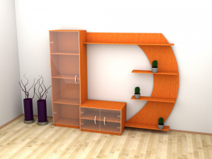 interior living room wardrobe 3D Модель