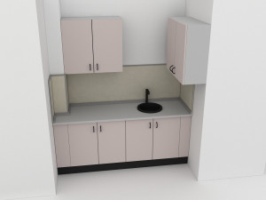 interior kitchen office 3D Model