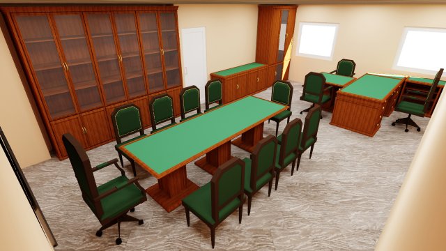 interior cabinet office meeting room Modèle 3D .c4d .max .obj .3ds .fbx .stl .blend 