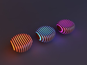 innovative bright woods coffee tables with engaging glow 3Dモデル