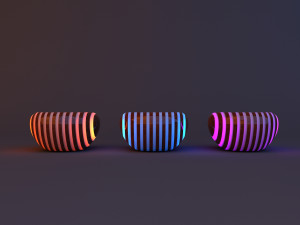 innovative bright woods coffee tables with engaging glow 3D Model