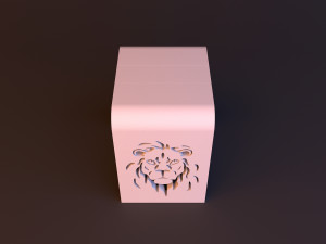 loft chair stool lion Model 3D