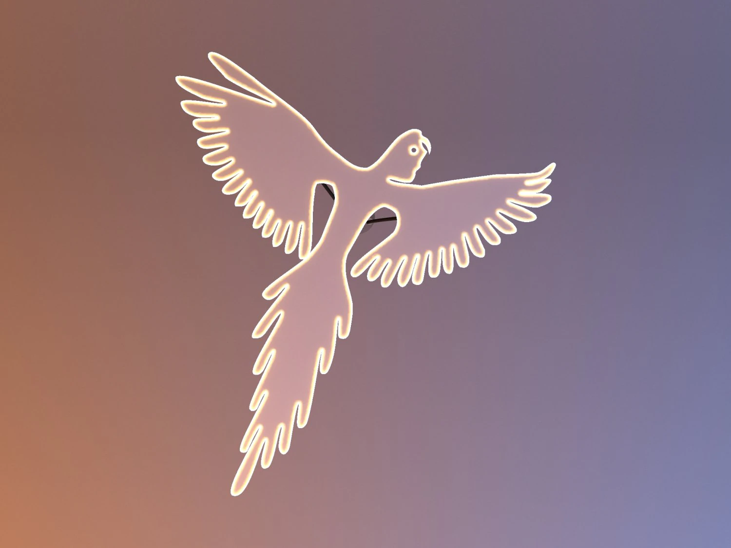 bird loft glow lamp 3D Model .c4d .max .obj .3ds .fbx .stl .blend