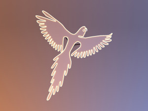 bird loft glow lamp Model 3D