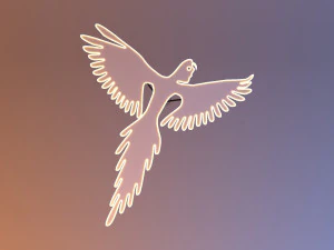 lampe lumineuse pour loft d'oiseau Modèle 3D