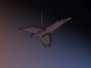bird loft glow lamp 3D Model