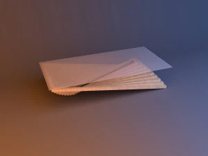 table &agrave; vagues en bois param&eacute;trique Modèle 3D