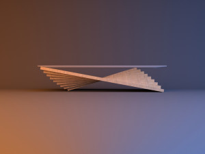 wave table wood parametric 3D Model