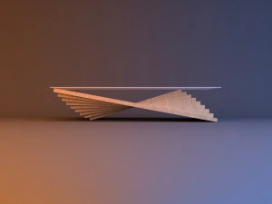 wave table wood parametric 3D Model