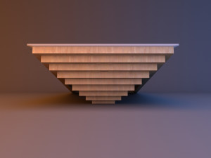 wave table wood parametric 3D Model