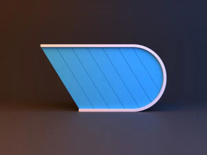 sci-fi futuristic loft table wolf 3D Model