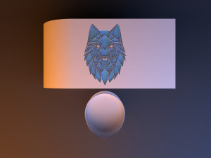 sci-fi futuristic loft table wolf Model 3D