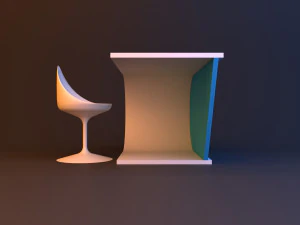 sci-fi futuristic loft table wolf 3D Model