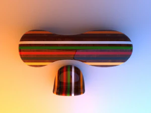 multicolored remix parametric table furniture 3D Model