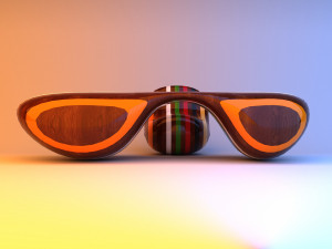 multicolored remix parametric table furniture 3D Модель