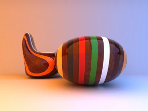 multicolored remix parametric table furniture 3D Model