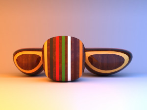multicolored remix parametric table furniture 3D Модель