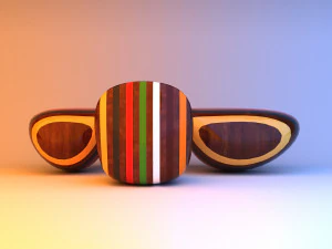 multicolored remix parametric table furniture 3D Model