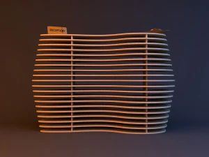 wooden parametric loft reception 3D Model