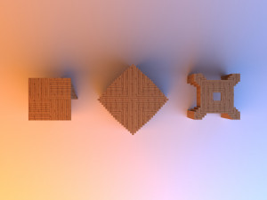 parametrich wooden stool tabouret 3D 모델