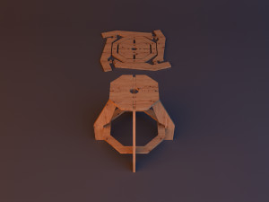plywood furniture chair cnc workshop 3D Model