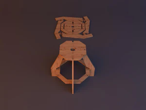 plywood furniture chair cnc workshop 3D Model