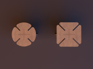 plywood child chair cnc workshop furniture 3D Model