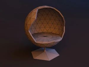 loft sci-fi sphere chair 3D Model