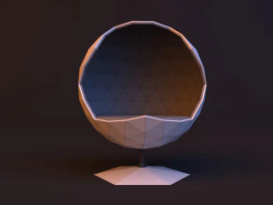 loft sci-fi sphere chair 3D Model