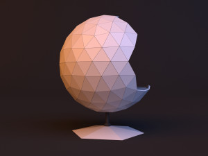 loft sci-fi sphere chair Modello 3D