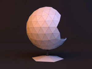 loft sci-fi sphere chair 3D Model