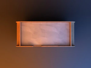 kids wood bunk bed 3D Model